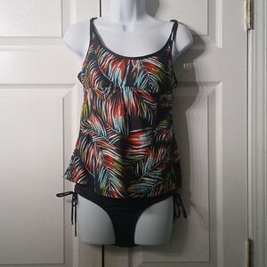 Mossimo 2 pc tankini bathing suit swimsuit  Sz M NWT